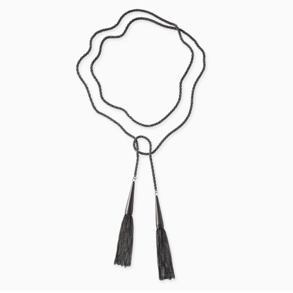 Kendra Scott Phara necklace. Gunmetal. NWOT